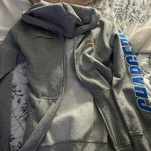 NFL Los Angeles Chargers Zip Up Hoodie Size S